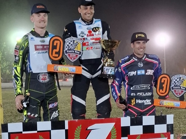 Podio de Cristian Zubillaga en Bol�var